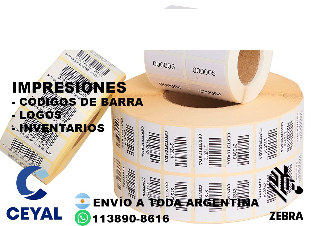 10665 Etiquetas adhesivas para consumo masivo