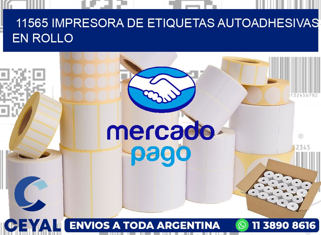 11565 impresora de etiquetas autoadhesivas en rollo