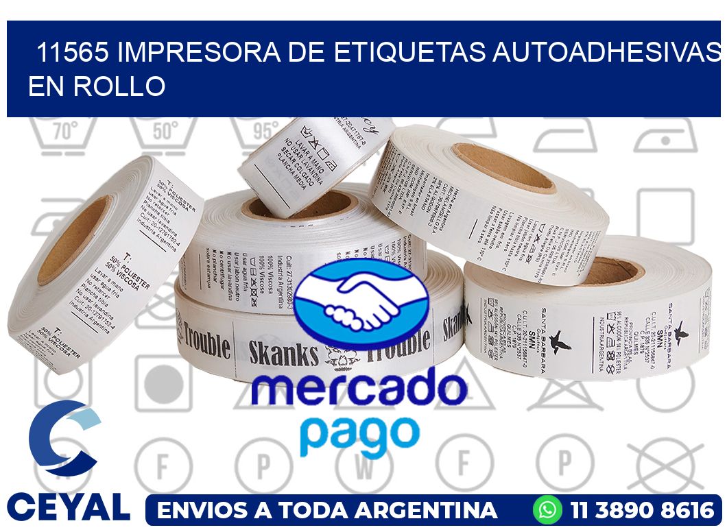 11565 impresora de etiquetas autoadhesivas en rollo