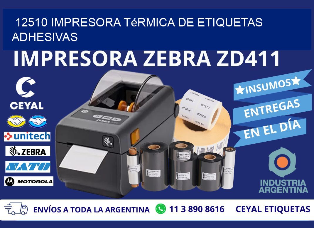 12510 Impresora térmica de etiquetas adhesivas