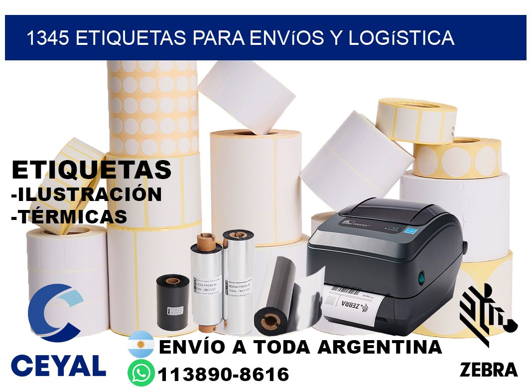 1345 Etiquetas para envíos y logística