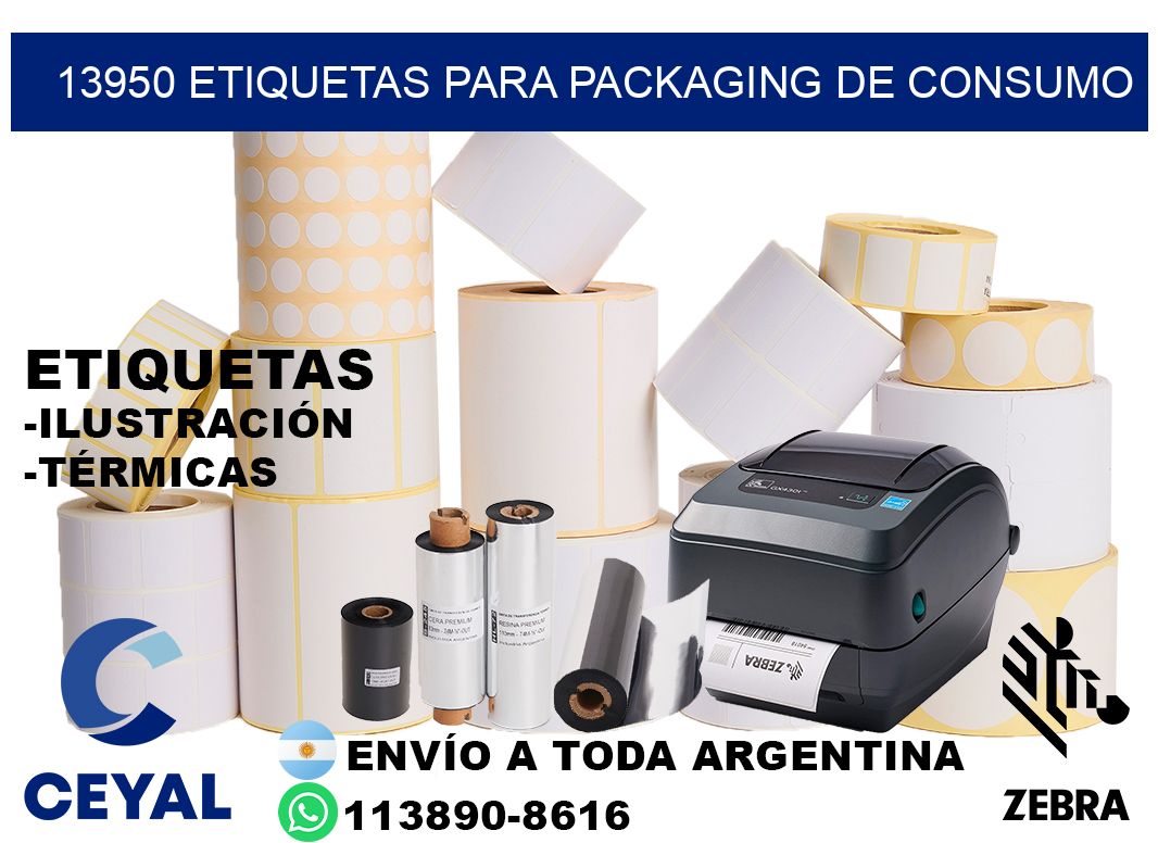 13950 Etiquetas para packaging de consumo