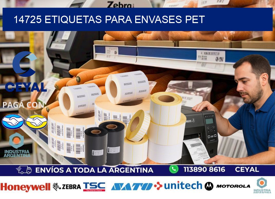 14725 Etiquetas para envases PET