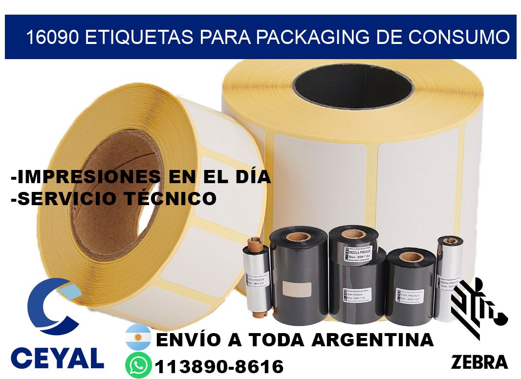 16090 Etiquetas para packaging de consumo
