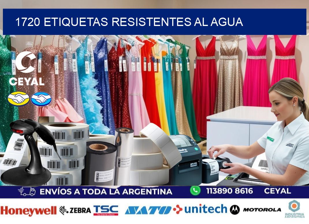 1720 Etiquetas resistentes al agua