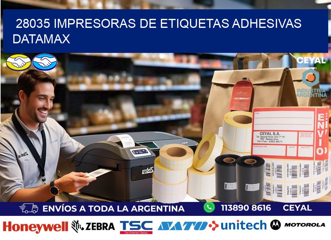 28035 impresoras de etiquetas adhesivas datamax