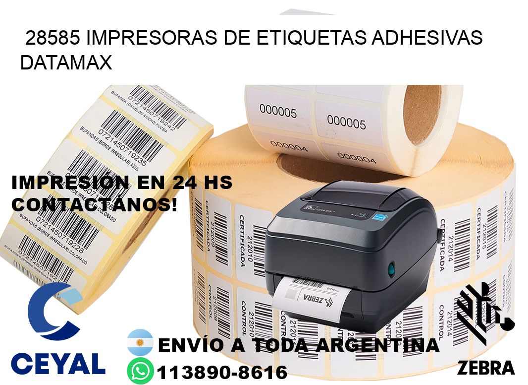 28585 impresoras de etiquetas adhesivas datamax