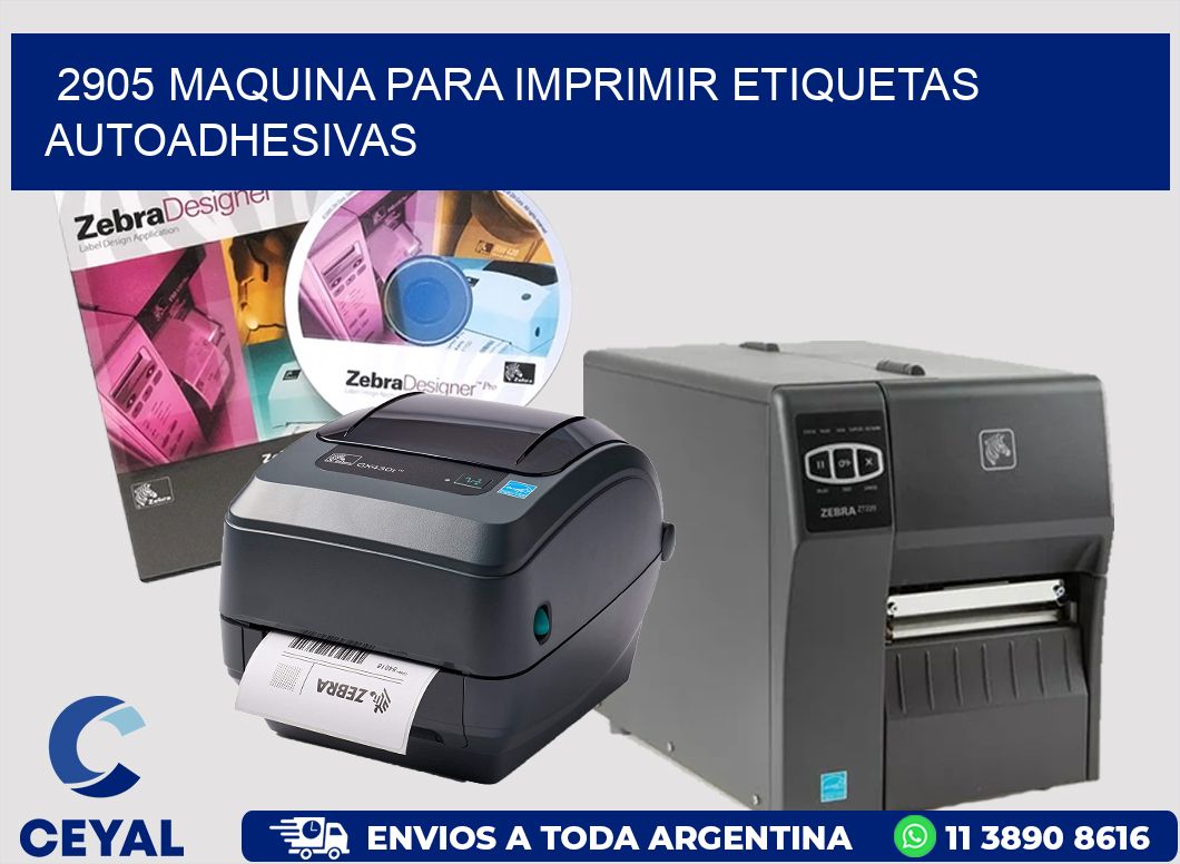 2905 maquina para imprimir etiquetas autoadhesivas