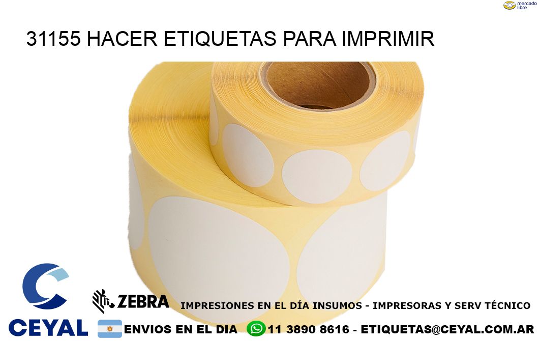 31155 Hacer etiquetas para imprimir