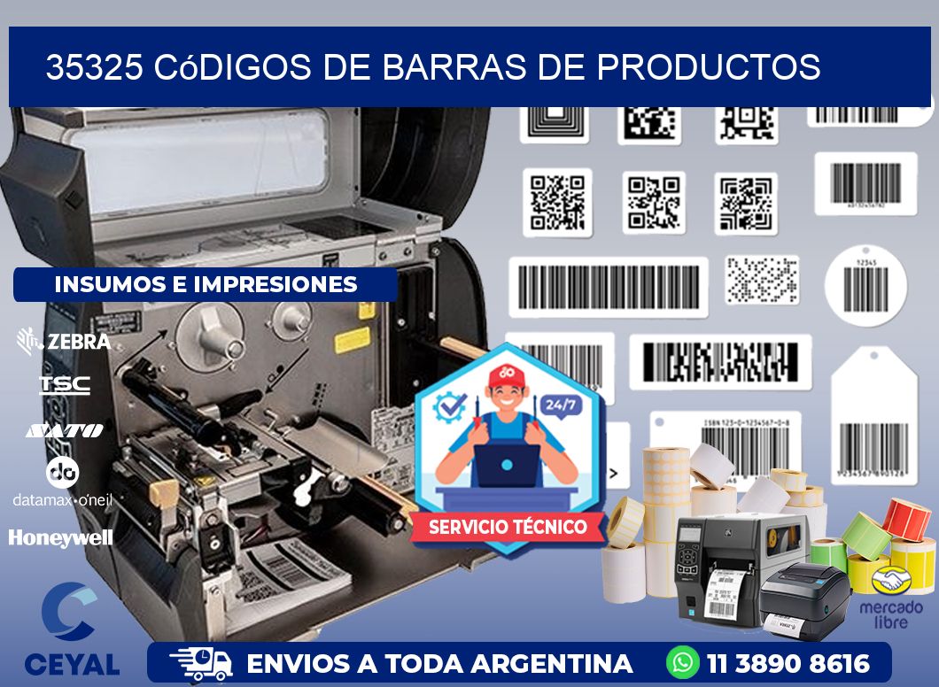 35325 Códigos de barras de productos