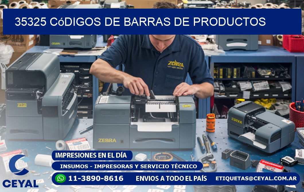 35325 Códigos de barras de productos