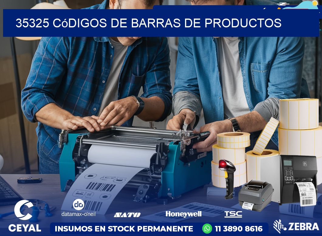35325 Códigos de barras de productos