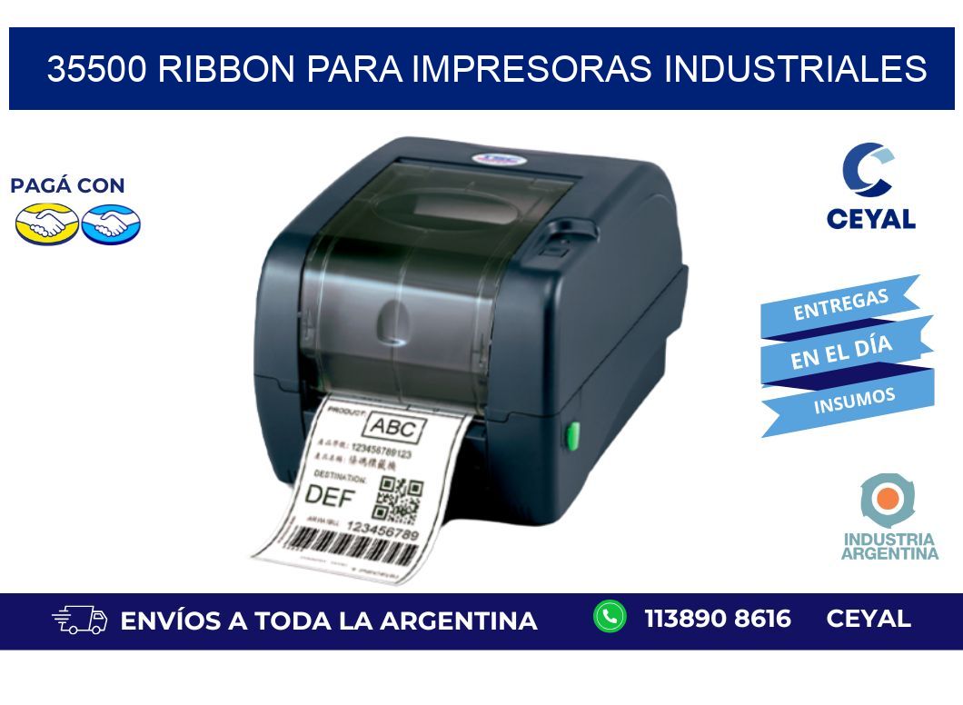 35500 Ribbon para impresoras industriales
