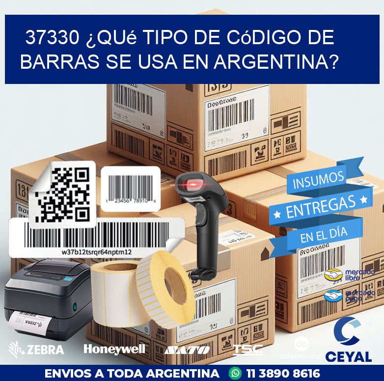 37330 ¿Qué tipo de código de barras se usa en Argentina?