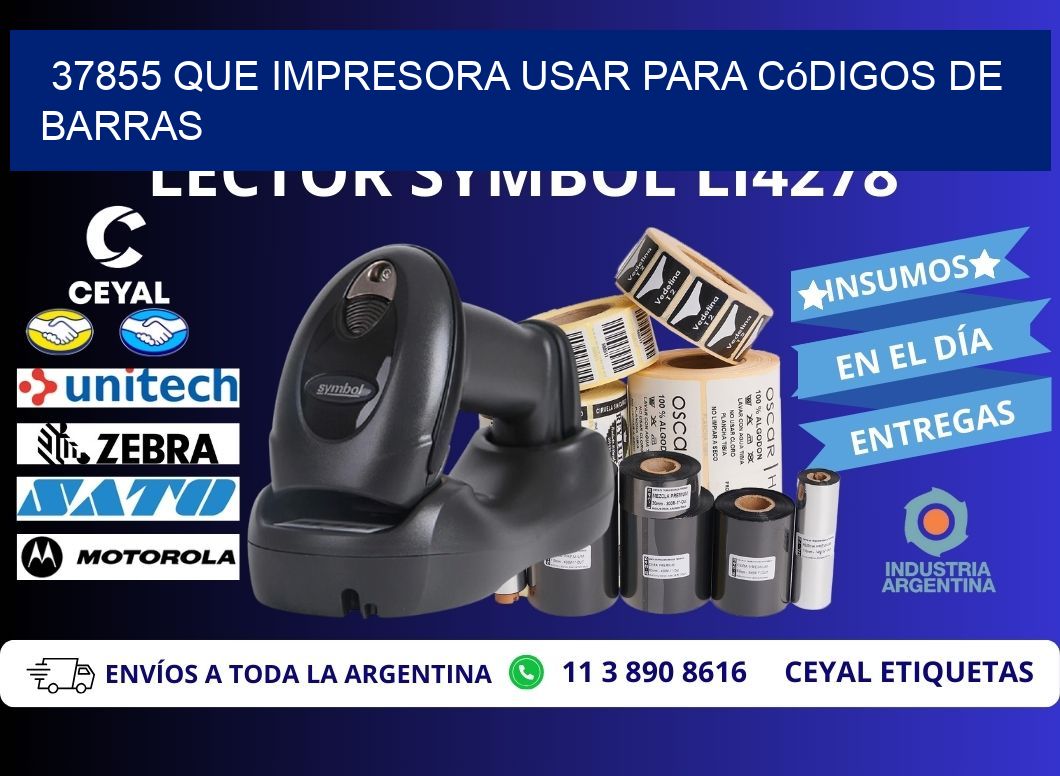 37855 Que impresora usar para códigos de barras