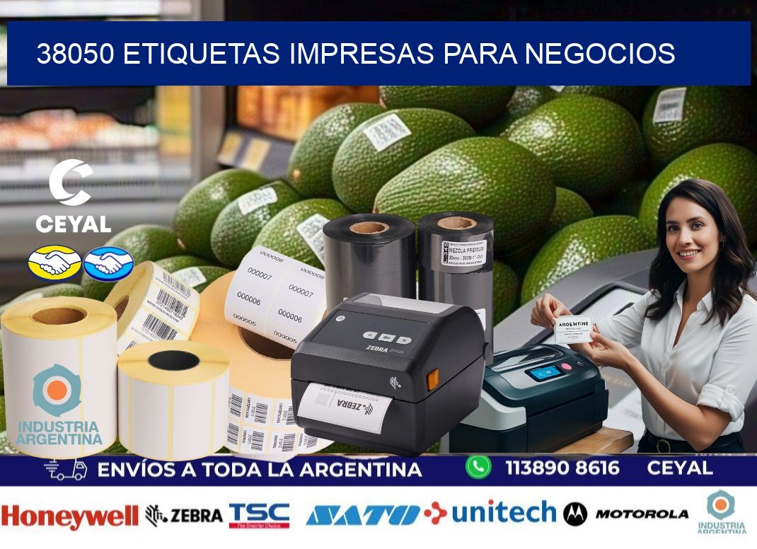 38050 etiquetas impresas para negocios