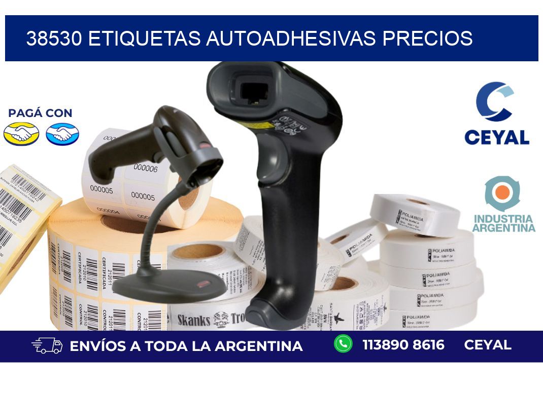 38530 Etiquetas autoadhesivas precios