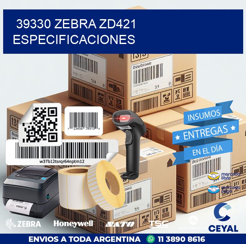 39330 Zebra ZD421 especificaciones