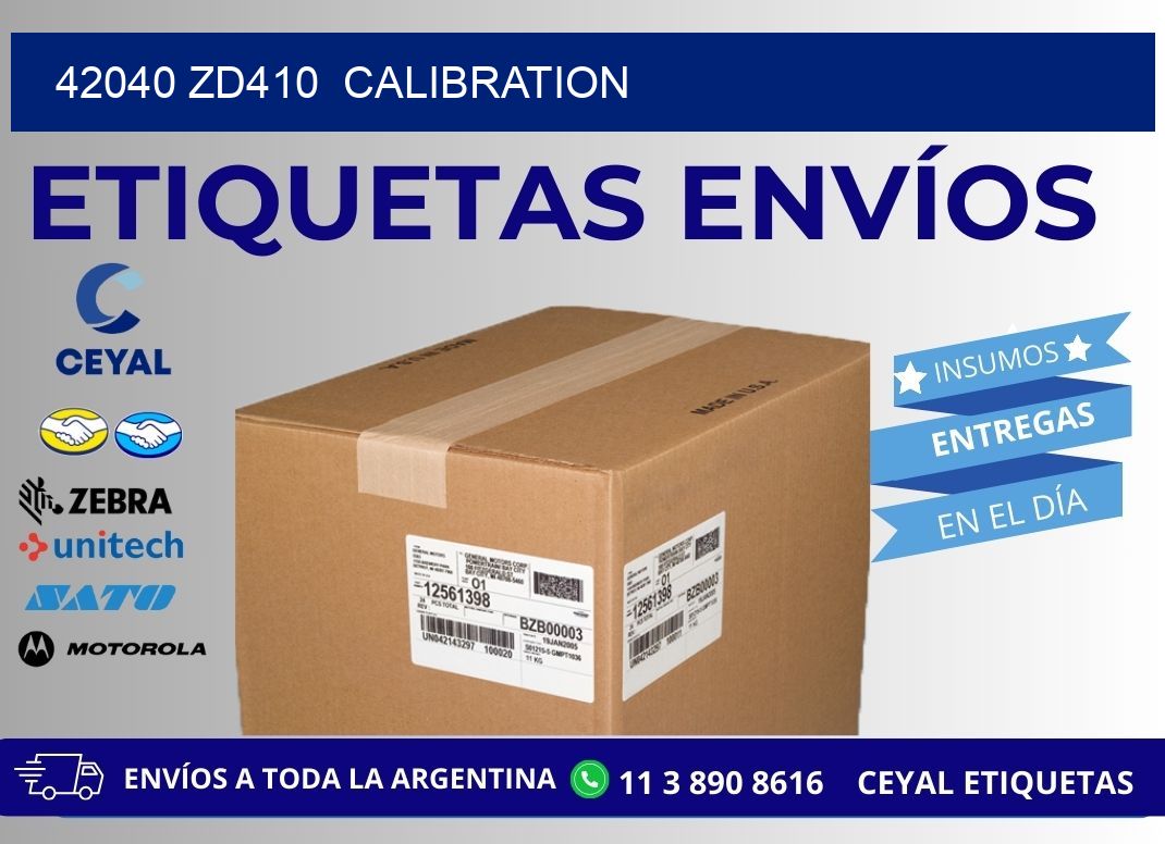 42040 ZD410  Calibration