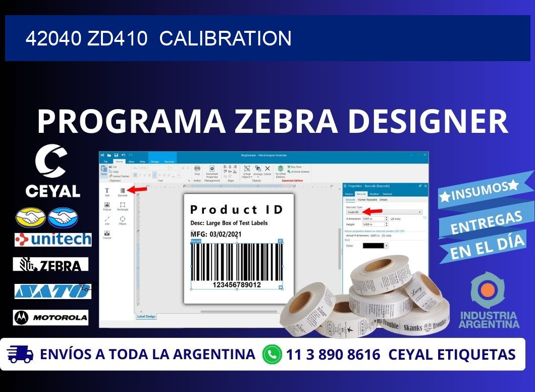 42040 ZD410  Calibration