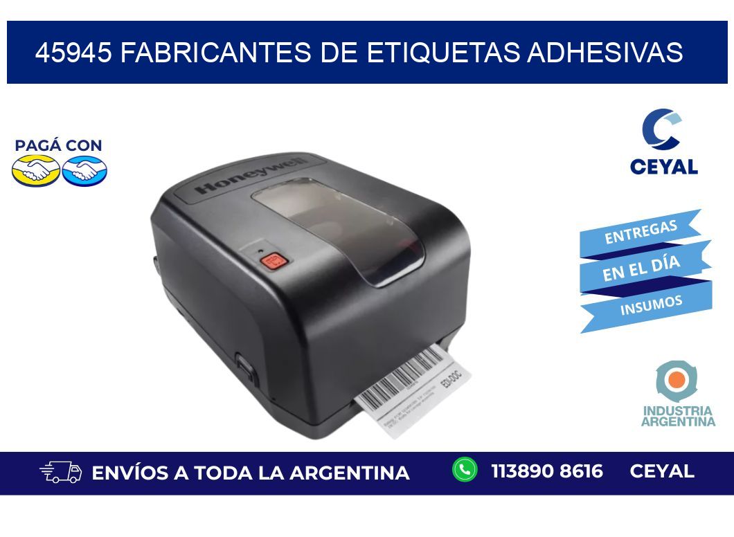 45945 Fabricantes de etiquetas adhesivas