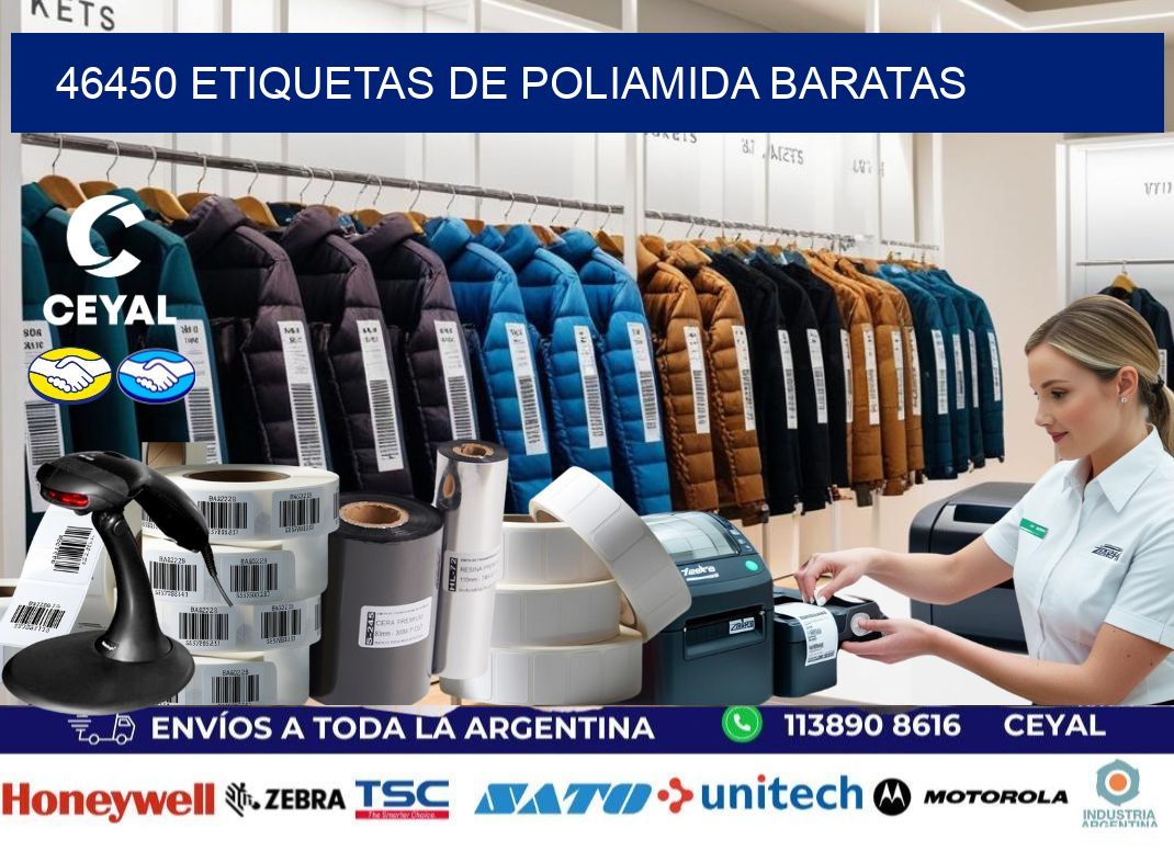 46450 etiquetas de poliamida baratas