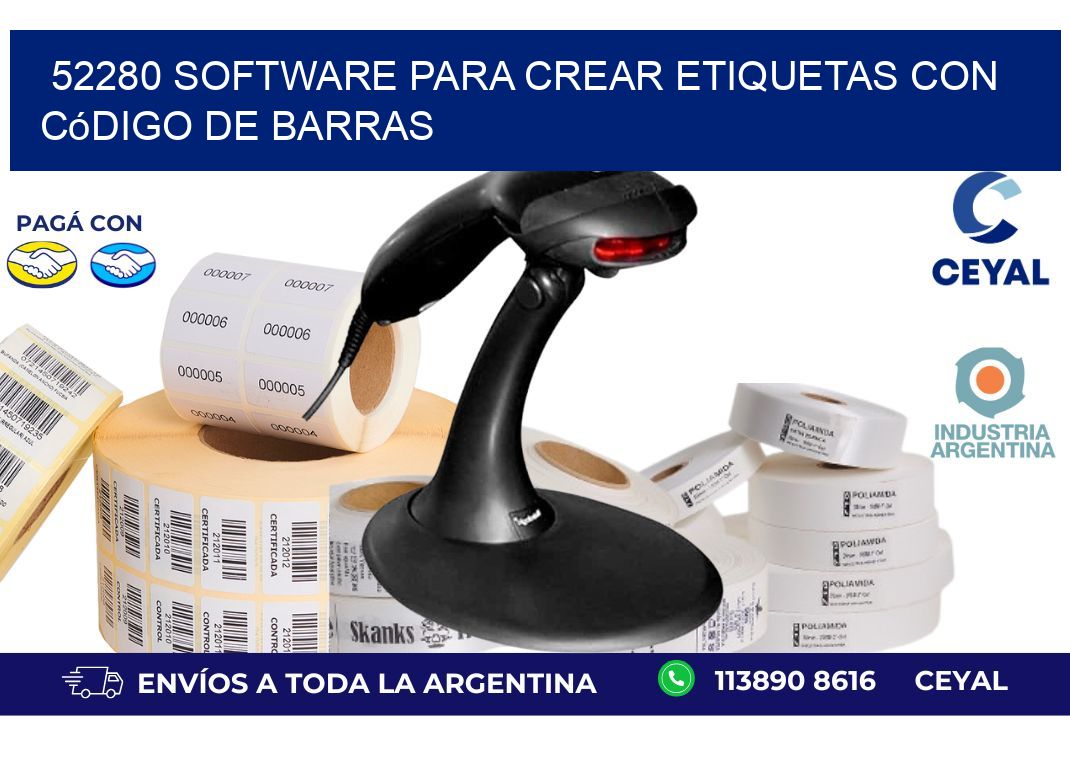52280 Software para crear etiquetas con código de barras