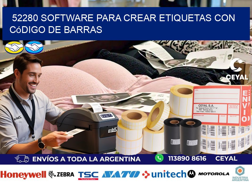 52280 Software para crear etiquetas con código de barras