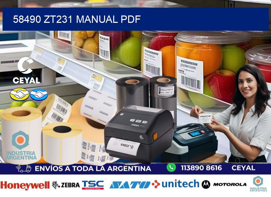 58490 ZT231 manual PDF