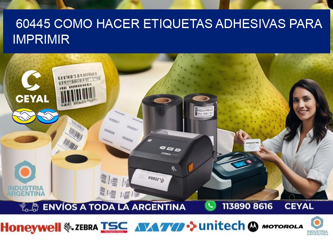 60445 Como hacer etiquetas adhesivas para imprimir