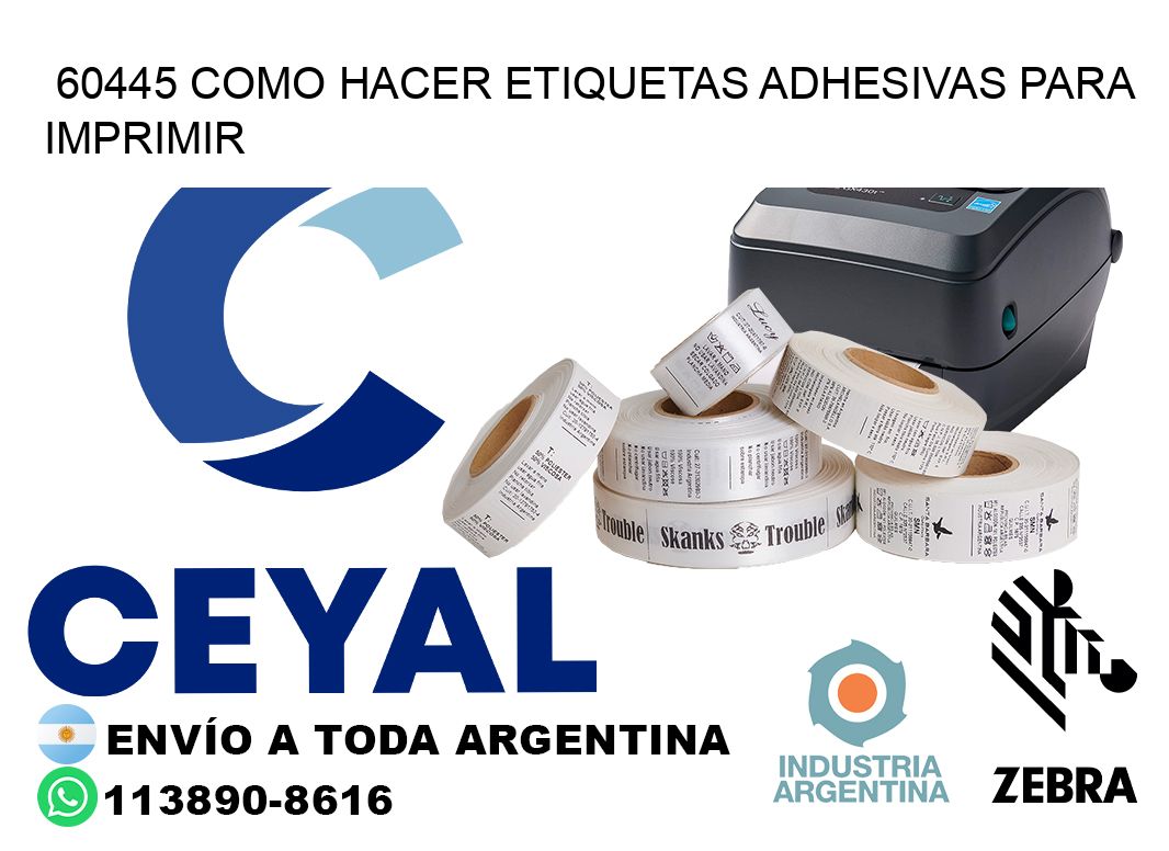60445 Como hacer etiquetas adhesivas para imprimir
