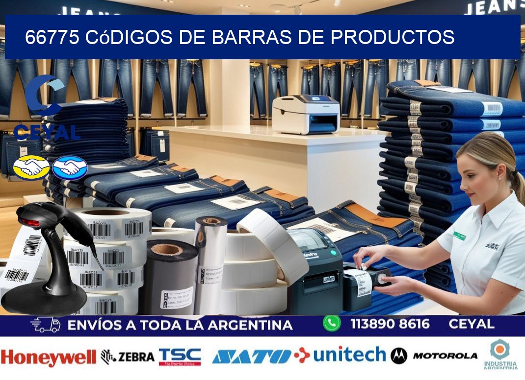 66775 Códigos de barras de productos