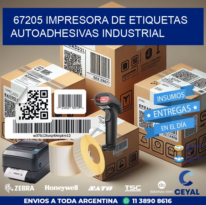 67205 Impresora de etiquetas autoadhesivas industrial