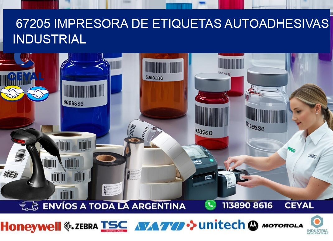 67205 Impresora de etiquetas autoadhesivas industrial
