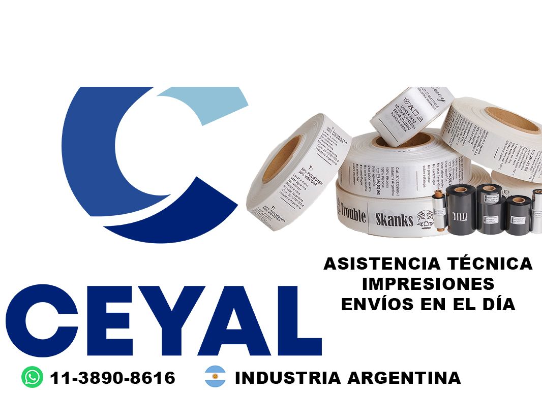 67930 etiquetas de poliamida de composición y cuidado