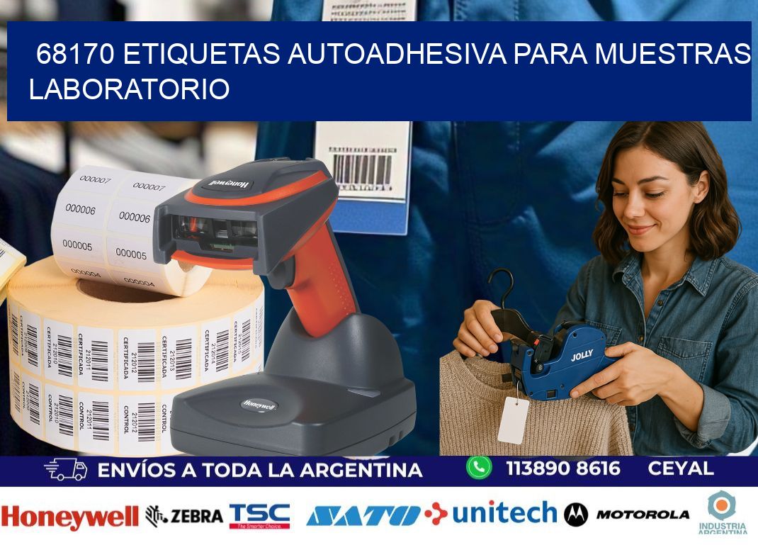 68170 etiquetas autoadhesiva para muestras laboratorio