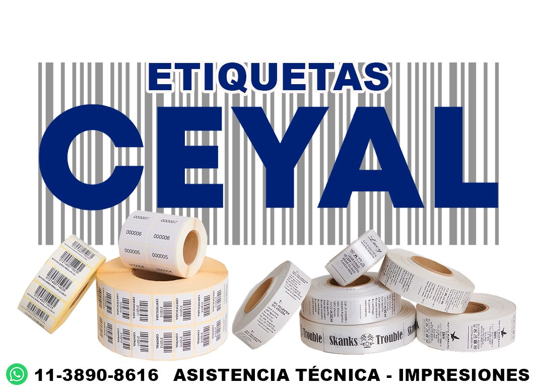 76620 Etiquetas adhesivas ean13 textil