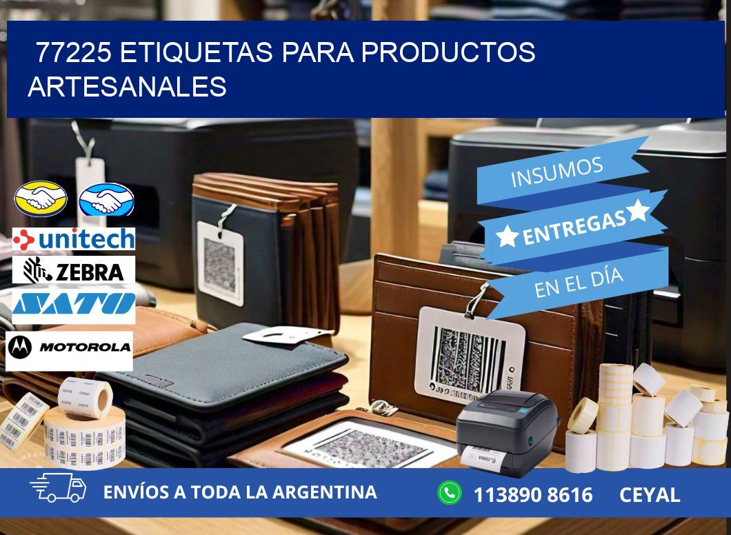 77225 Etiquetas para productos artesanales