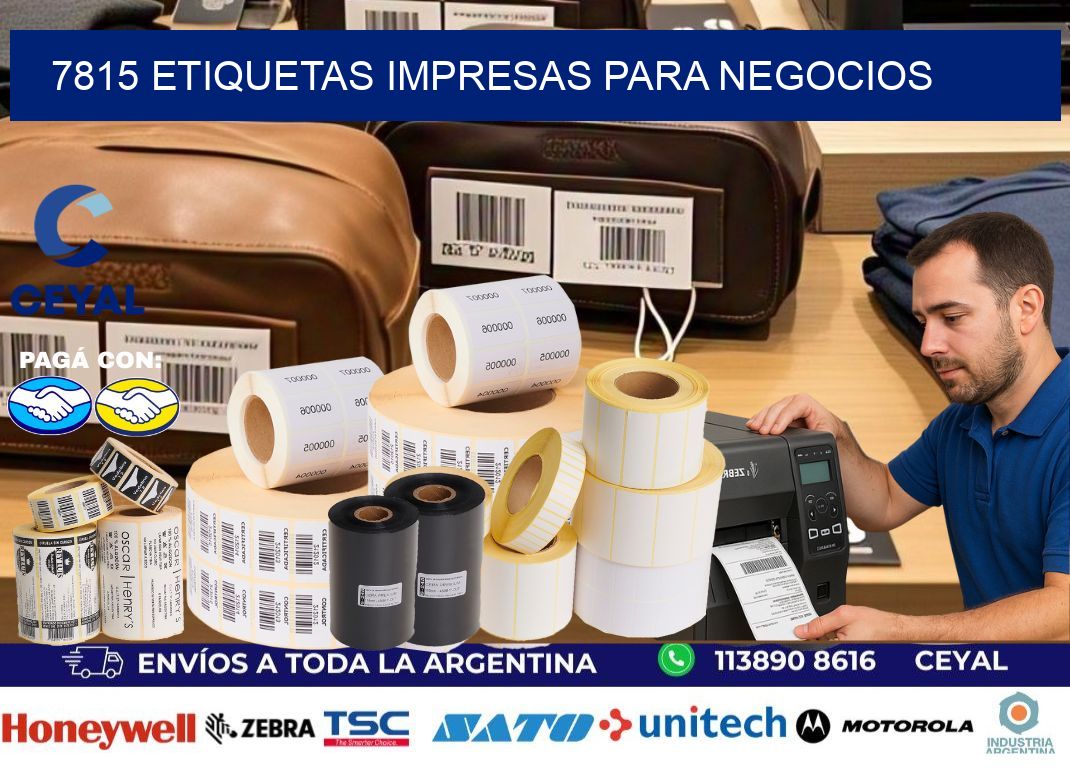 7815 etiquetas impresas para negocios