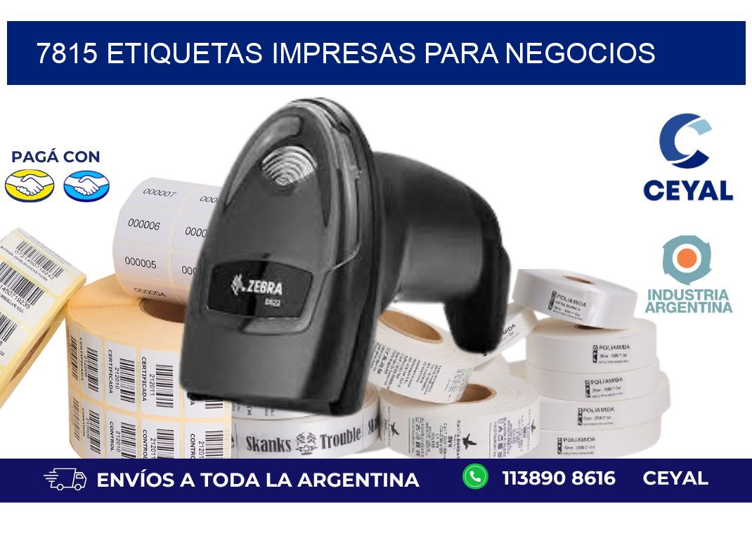 7815 etiquetas impresas para negocios