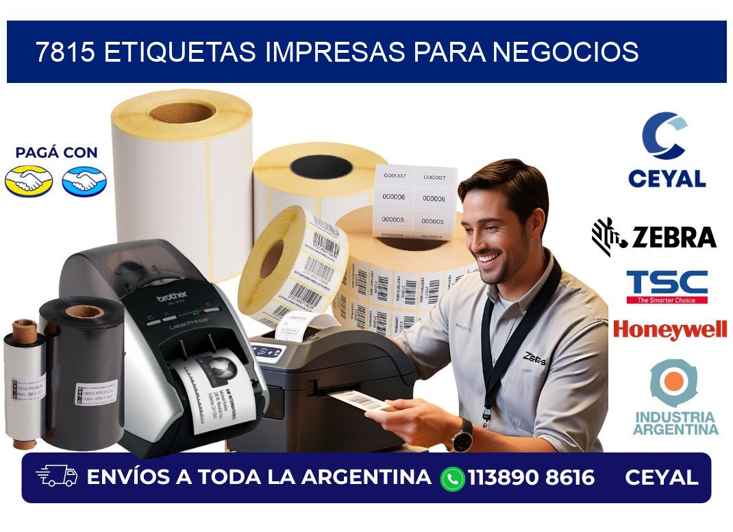 7815 etiquetas impresas para negocios