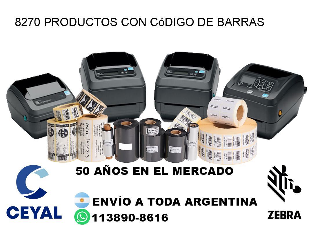 8270 Productos con código de barras