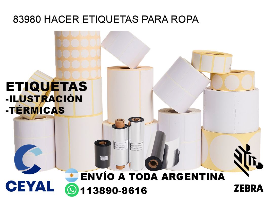 83980 Hacer etiquetas para ropa