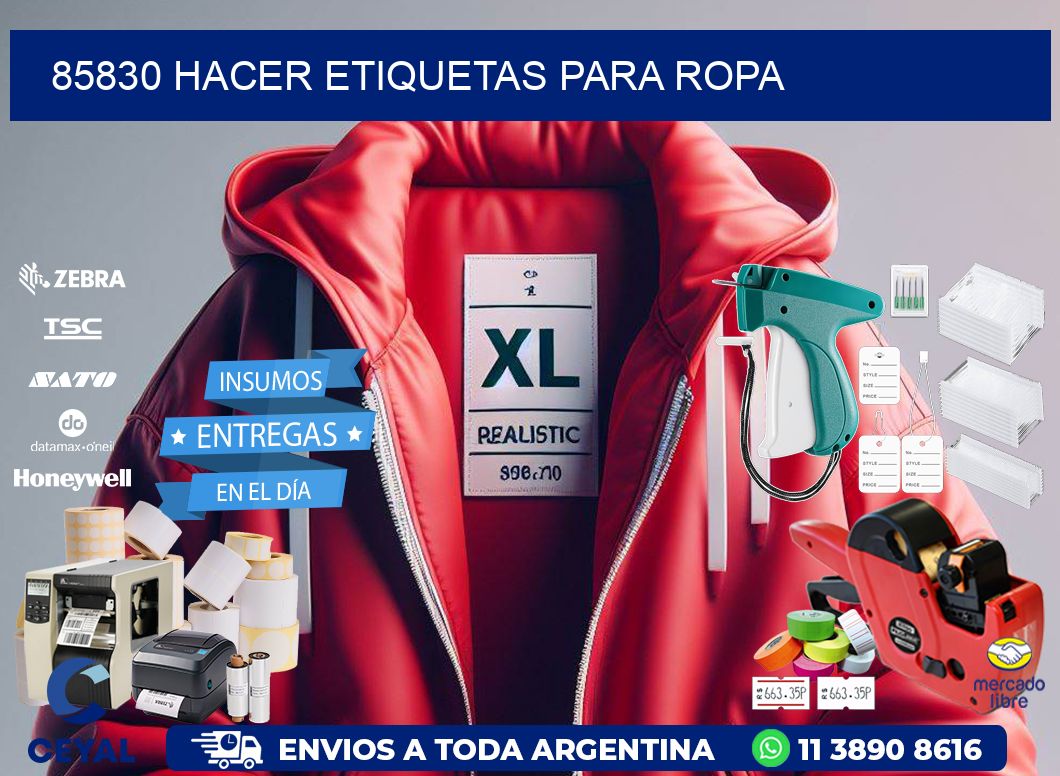 85830 Hacer etiquetas para ropa
