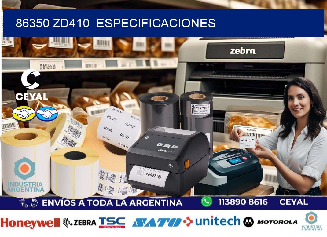 86350 ZD410  especificaciones