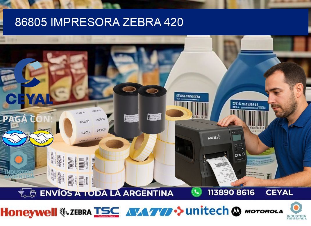 86805 impresora zebra 420