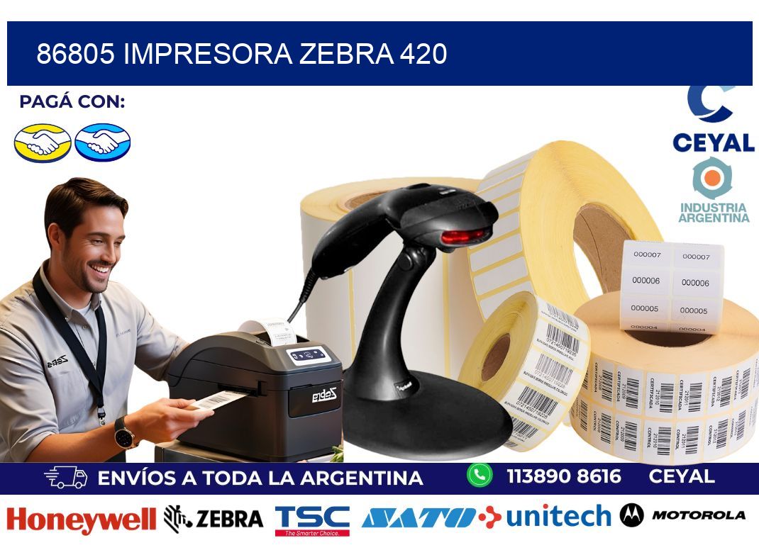 86805 impresora zebra 420