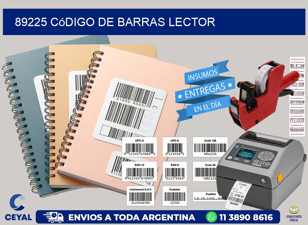 89225 Código de barras lector