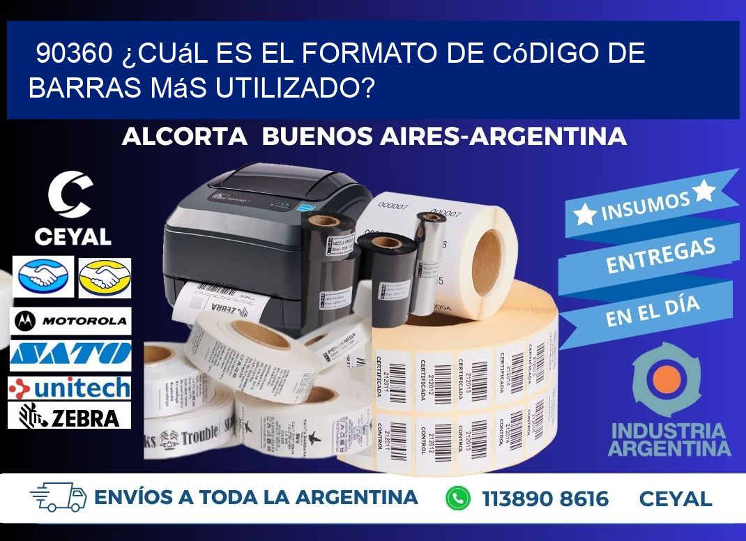 90360 ¿Cuál es el formato de código de barras más utilizado?