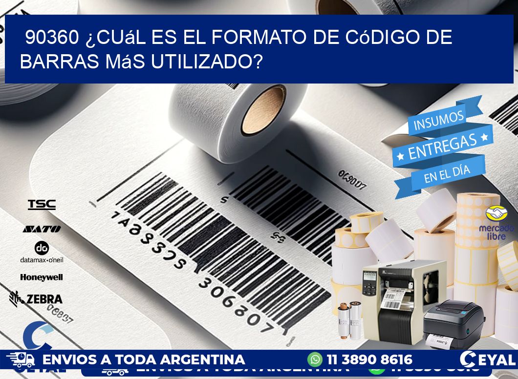 90360 ¿Cuál es el formato de código de barras más utilizado?